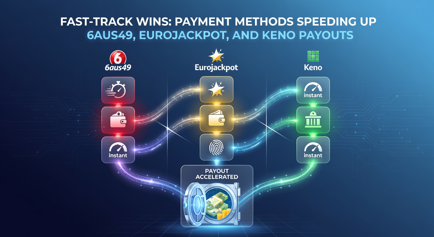 Darstellung eines Smartphones mit Lotto-App, das Geldsymbole und Blitzpfeile zeigt, um ultraschnelle Payouts bei Eurojackpot zu illustrieren